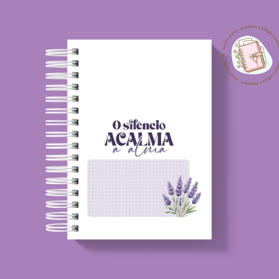 Caderno A5 Guirlanda De Lavanda
