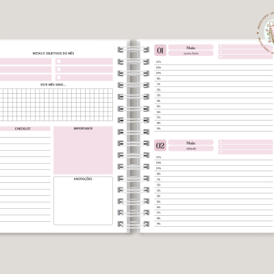 Agenda 2026 Riscas Rosa e Verde