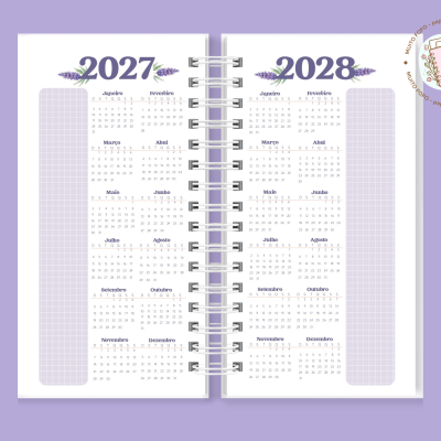 Agenda Slim Essência De Lavanda