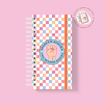 Caderno Slim Mulher Segura