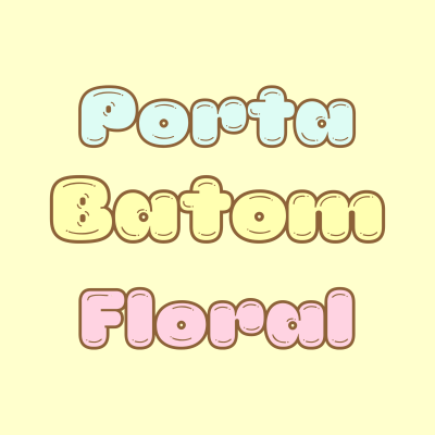 Porta-Batom Floral