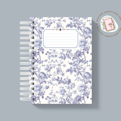 Caderno Jardin Bleu