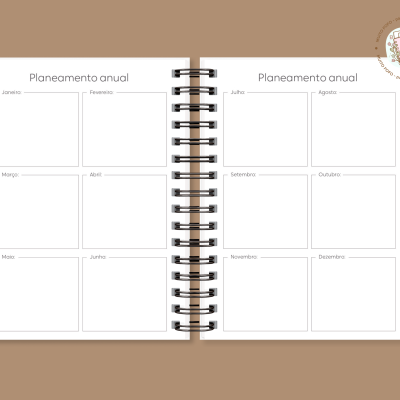 Agenda 2026 Azul com Riscas