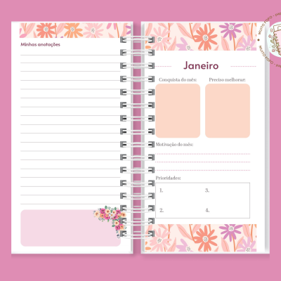 Planner Slim Jardim Interior
