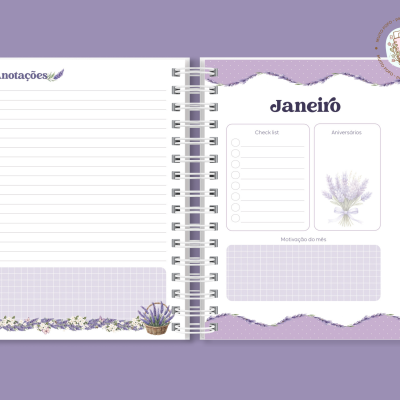Agenda A5 Bouquet De Lavanda