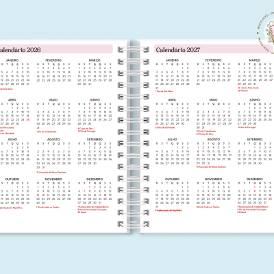 Agenda 2026 Riscas Azuis e Rosa