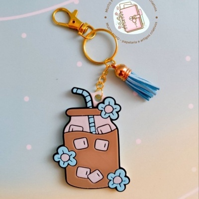 Porta-Chaves Copo de Vidro