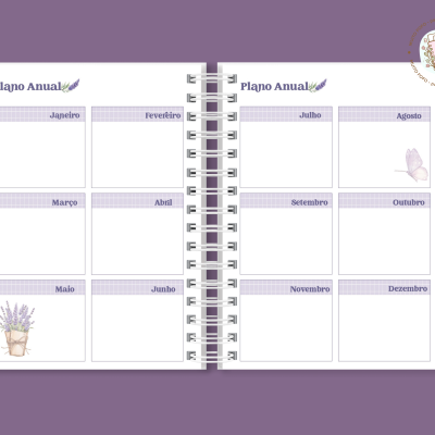 Agenda A5 Lavanda Interior
