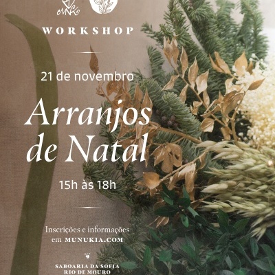 Workshop de Coroas de Natal - 21/11 em Sintra Workshop de Coroas de Natal - 21/11 em Sintra