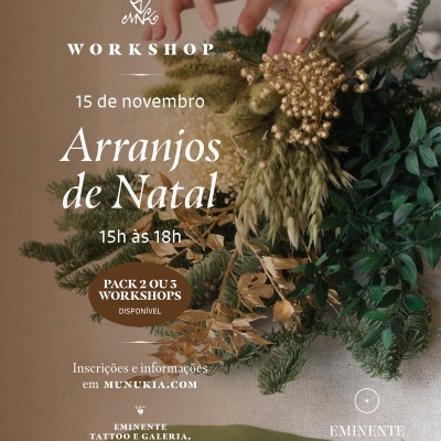 Workshop de Arranjos de Natal - 15/11 em Viseu