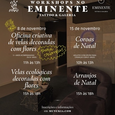 Oficina Criativa de velas decoradas com flores - 8/11 em Viseu Oficina Criativa de velas decoradas com flores - 8/11 em Viseu