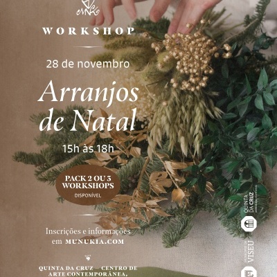 Workshop de Arranjos de Natal - 28/11 em Viseu