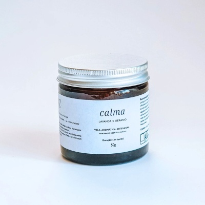 Velas Aromáticas Naturais Vegan em Frasco - Dois Tamanhos