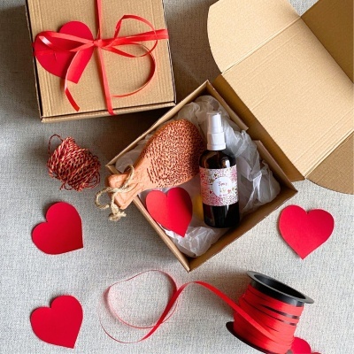 Caixa Presente Massagem– Óleo Natural e Escova