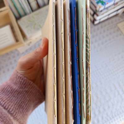 Cadernos A6 e A5 Encadernação Simples e Capa em Cartão