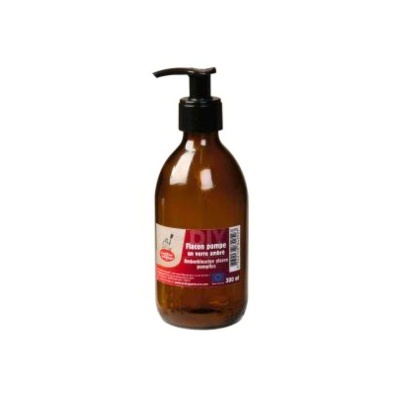 Frasco de Vidro Âmbar com Doseador 300mL