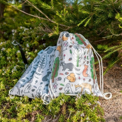 Saco de Tecido com Alças em Fio Tipo Mochila Saco de Tecido com Alças em Fio Tipo Mochila