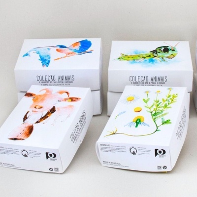 Conjuntos de Sabões Naturais Temáticos Animais e Herbária