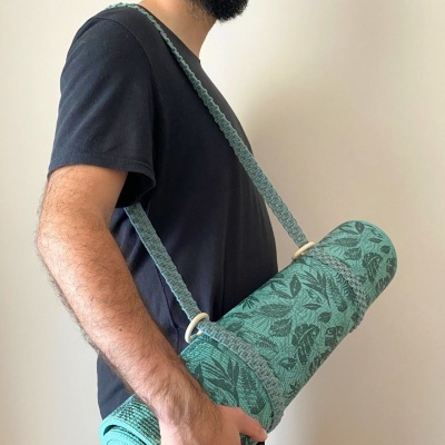 Alça em Macramé para Tapete de Ioga Toalha ou Manta Alça em Macramé para Tapete de Ioga Toalha ou Manta