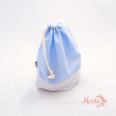 Conjunto de Sacos de Tecido Artesanais e Solidários – Três Tamanhos