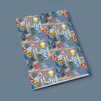 Cadernos A5 Capa Mole Ilustrados e Fabricados à Mão