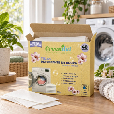 Detergente em Tiras Roupa Máquina