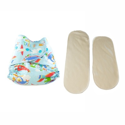 Fralda Reutilizável Ajustável e Absorventes