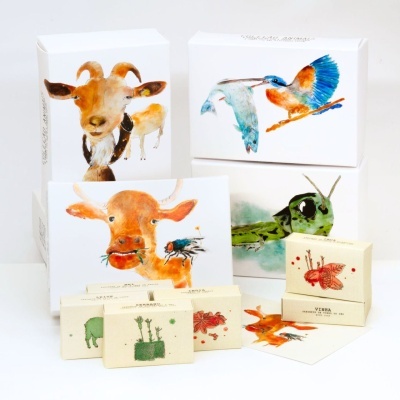 Conjuntos de Sabões Naturais Temáticos Animais e Herbária