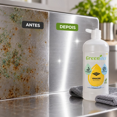 Vinagre de Limpeza Biodegradável para Superfícies Calcário e Roupa