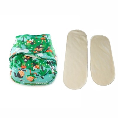 Fralda Reutilizável Ajustável e Absorventes