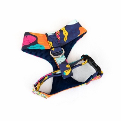 Conjuntos de Coleiras, Peitorais e Trelas Artesanais para Gato – Padrão Colorido a Combinar