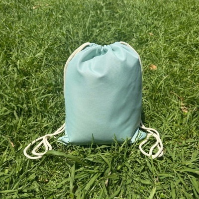 Saco de Tecido com Alças em Fio Tipo Mochila Saco de Tecido com Alças em Fio Tipo Mochila
