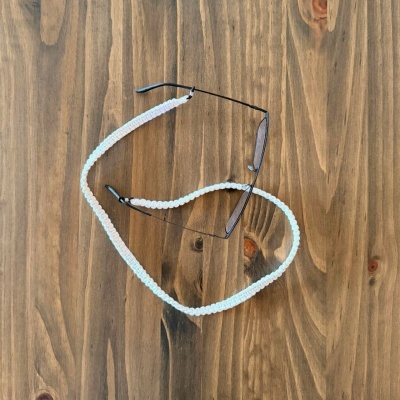 Fita para Óculos em Macramé Cor Neutra Fita para Óculos em Macramé Cor Neutra