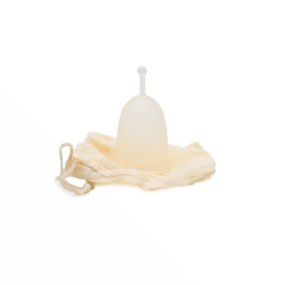 Copo Menstrual Reutilizável em Silicone Três Tamanhos e Saco