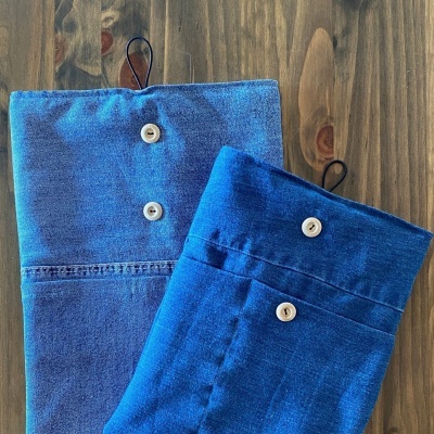Bolsa para Tablet e Portátil em Tecido e Fecho Ajustável Bolsa para Tablet e Portátil em Tecido e Fecho Ajustável