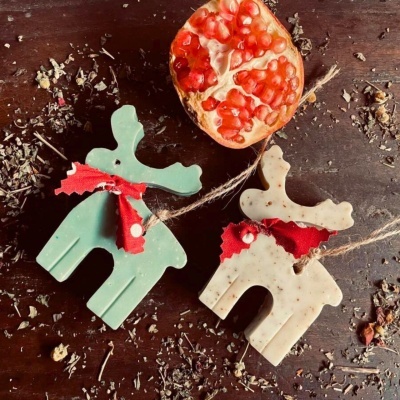 Mini Sabões e Enfeites Rena ou Floco de Neve Mini Sabões e Enfeites Rena ou Floco de Neve