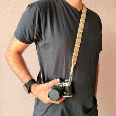 Alça em Macramé para Máquina Fotográfica ou Bolsa Alça em Macramé para Máquina Fotográfica ou Bolsa