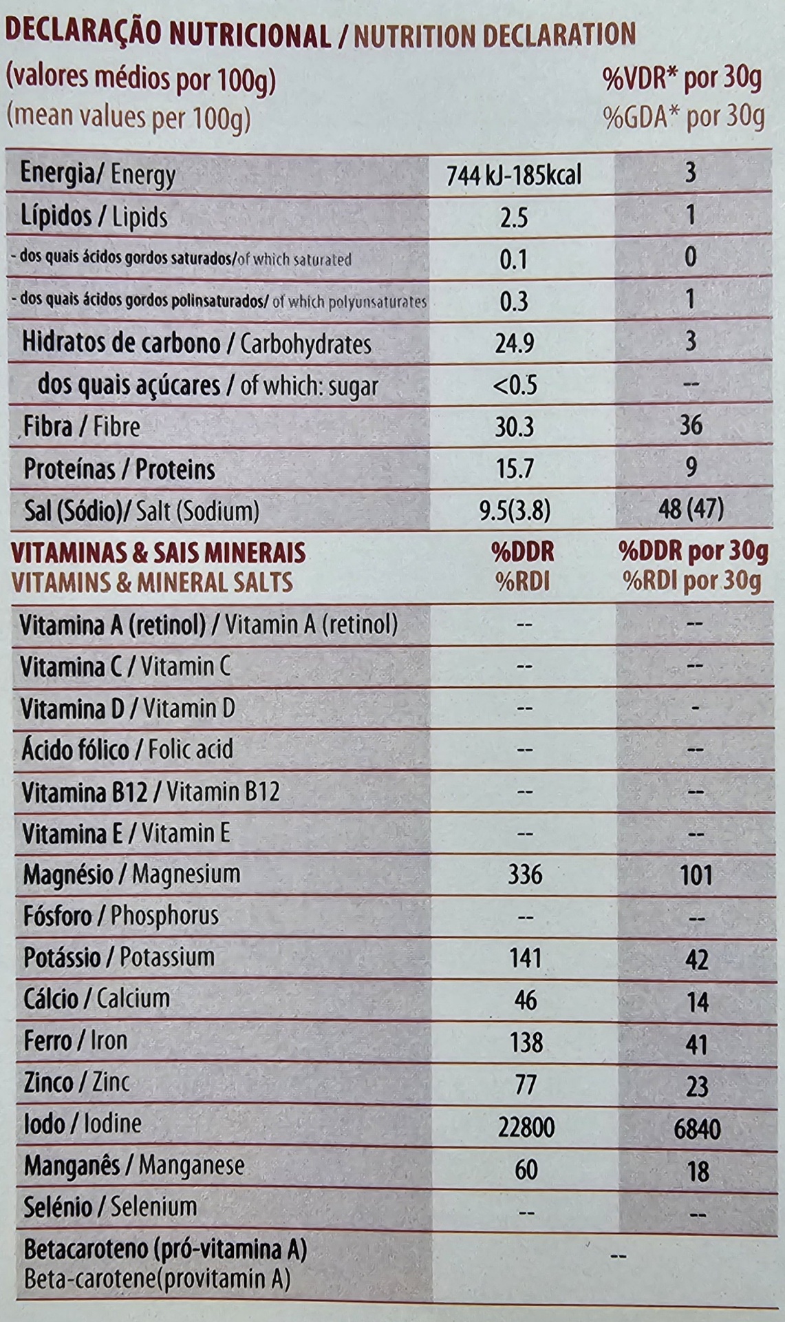 Algas Secas Inteiras Musgo Irlandês