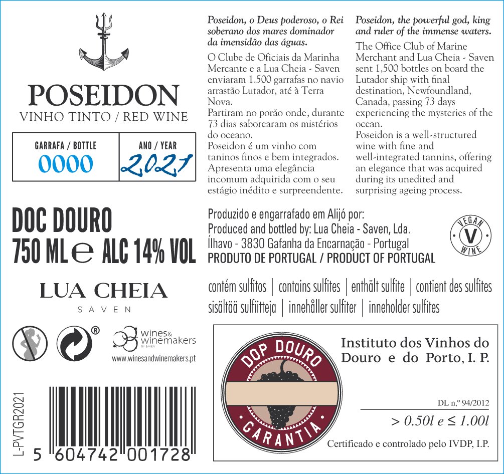Vinho Tinto Poseidon - 5ª Edição