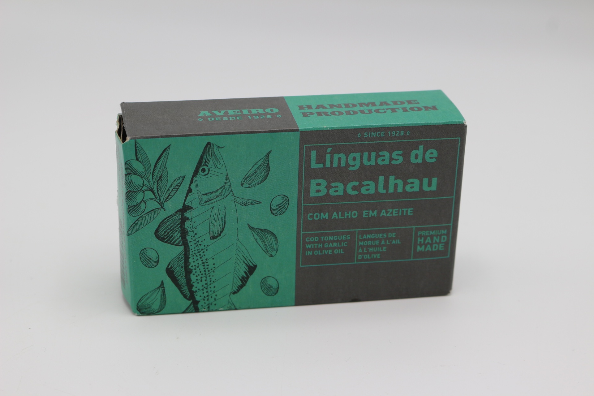 Línguas de bacalhau em azeite