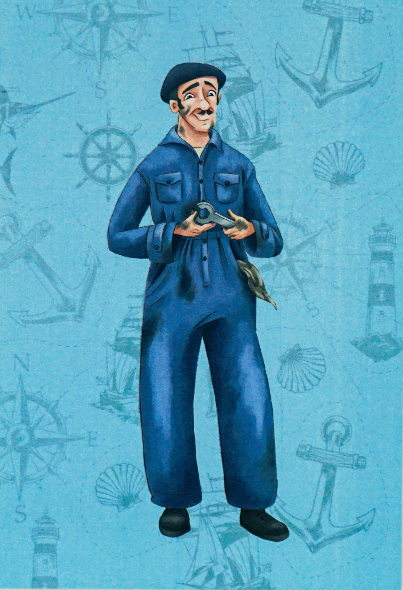 Bloco de Argolas Profissões da Pesca