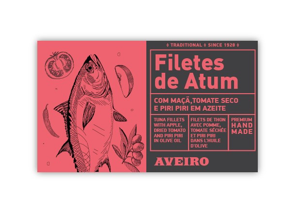Filetes de Atum com Maçã, Tomate seco e Piri piri em Azeite