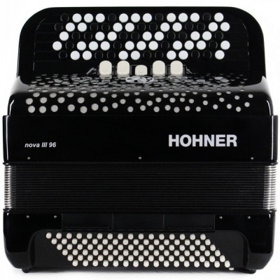 HOHNER ACORDEÃO NOVA III 96BK