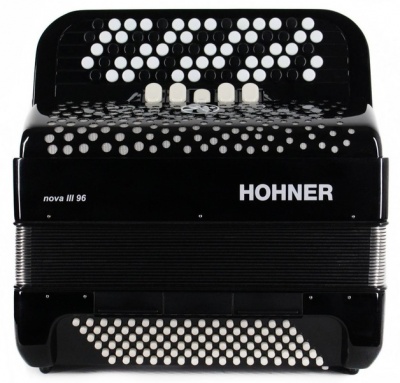 HOHNER ACORDEÃO NOVA III 96BK