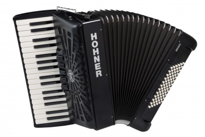 HOHNER ACORDEÃO BRAVO III 72 BK