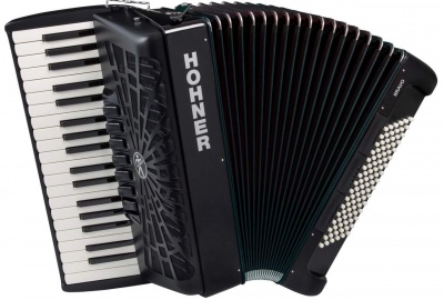 HOHNER ACORDEÃO BRAVO III 96 BK