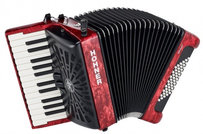 HOHNER ACORDEÃO BRAVO II 48 ENC