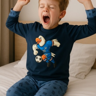 Pijama Cardado 100% Algodão Futebol