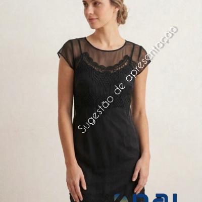 Vestido/Combinação em Microfibra