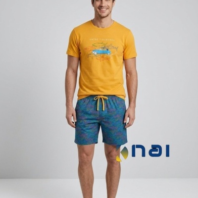 Pijama Calção Tubarão